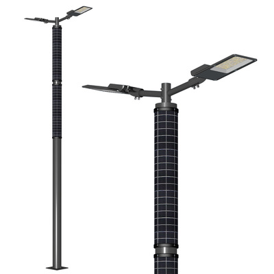 Circular Double-Arm Solar Street Light