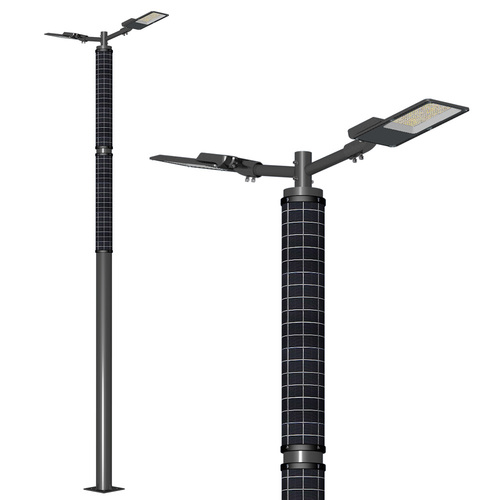 Circular Double-Arm Solar Street Light