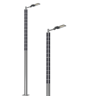 Wind resistant solar street light