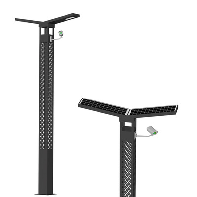 Solar garden post light