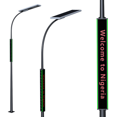 Solar Street Light with Integrated Light Pole